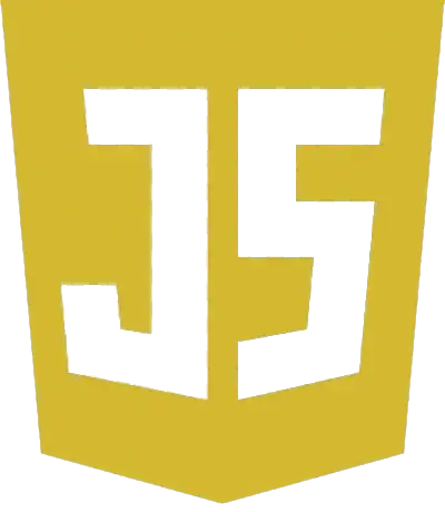 Javascript logo with yellow background, representing web development skills.